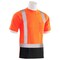 Erb Safety T-Shirt, Brdseye Msh, Shrt Slv, Class2, 9006SBSEG, Hi-Viz Orng/Blk, LG 62289